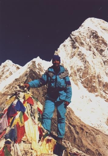 Auf dem Kala Pattar 5550m vor dem Pumori