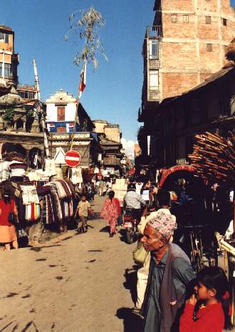 Straßenszene Kathmandu